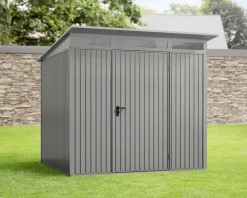 EcoStar Gerätehaus Trend-P Typ 2 graualuminium 247,9 x 283,4 x 232,3 cm