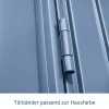 EcoStar Gerätehaus Trend-P Typ 3 taubenblau 312,7 x 283,4 x 232,3 cm