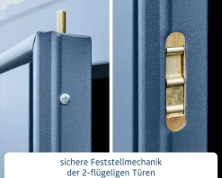 EcoStar Gerätehaus Trend-P Typ 3 taubenblau 312,7 x 283,4 x 232,3 cm