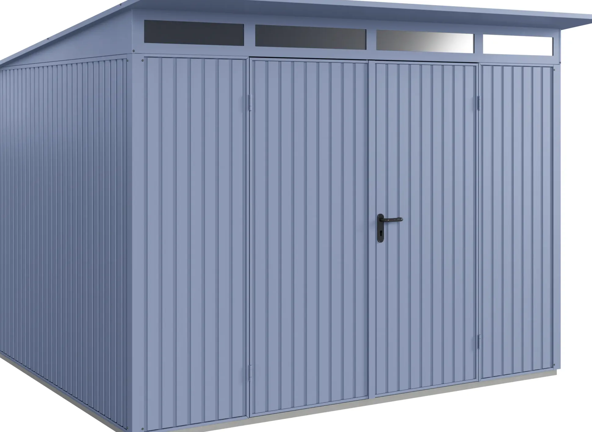 EcoStar Gerätehaus Trend-P Typ 3 taubenblau 312,7 x 283,4 x 232,3 cm