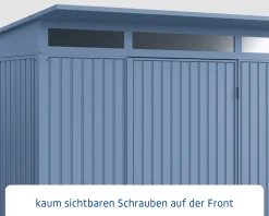 EcoStar Gerätehaus Trend-P Typ 3 taubenblau 312,7 x 283,4 x 232,3 cm