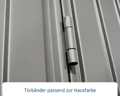 EcoStar Gerätehaus Trend-P Typ 1 247,9 x 153 x 228,6 cm graualuminium