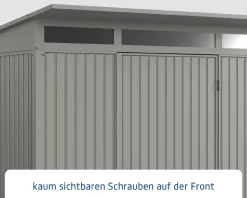 EcoStar Gerätehaus Trend-P Typ 1 247,9 x 153 x 228,6 cm graualuminium