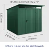 EcoStar Gerätehaus Trend-P Typ 2 moosgrün 247,9 x 283,4 x 232,3 cm
