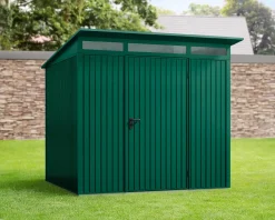 EcoStar Gerätehaus Trend-P Typ 2 moosgrün 247,9 x 283,4 x 232,3 cm