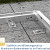EcoStar Gerätehaus Trend-P Typ 2 247,9 x 283,4 x 232,3 cm graualuminium
