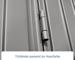 EcoStar Gerätehaus Trend-P Typ 2 247,9 x 283,4 x 232,3 cm graualuminium