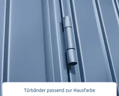 EcoStar Gerätehaus Trend-P Typ 2 taubenblau 247,9 x 283,4 x 232,3 cm