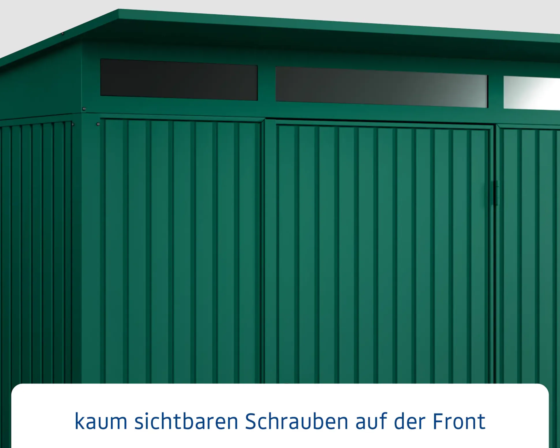 EcoStar Gerätehaus Trend-P Typ 3 312,7 x 283,4 x 232,3 cm moosgrün