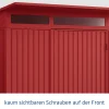 EcoStar Gerätehaus Trend-P Typ 2 purpurrot 247,9 x 283,4 x 232,3 cm