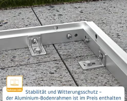 EcoStar Gerätehaus Trend-P Typ 2 purpurrot 247,9 x 283,4 x 232,3 cm