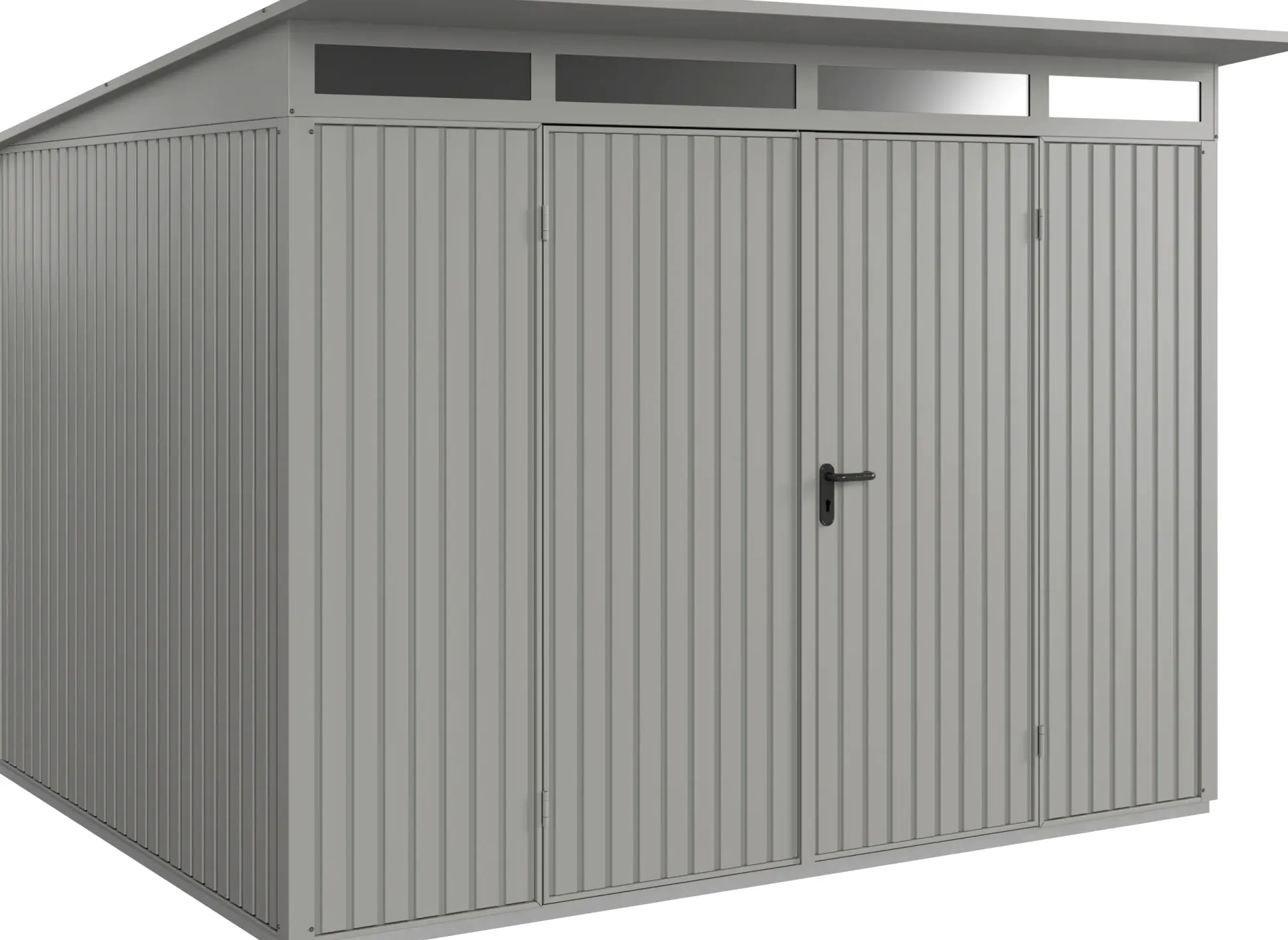 EcoStar Gerätehaus Trend-P Typ 3 graualuminium 312,7 x 283,4 x 232,3 cm