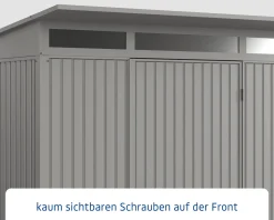 EcoStar Gerätehaus Trend-P Typ 3 graualuminium 312,7 x 283,4 x 232,3 cm