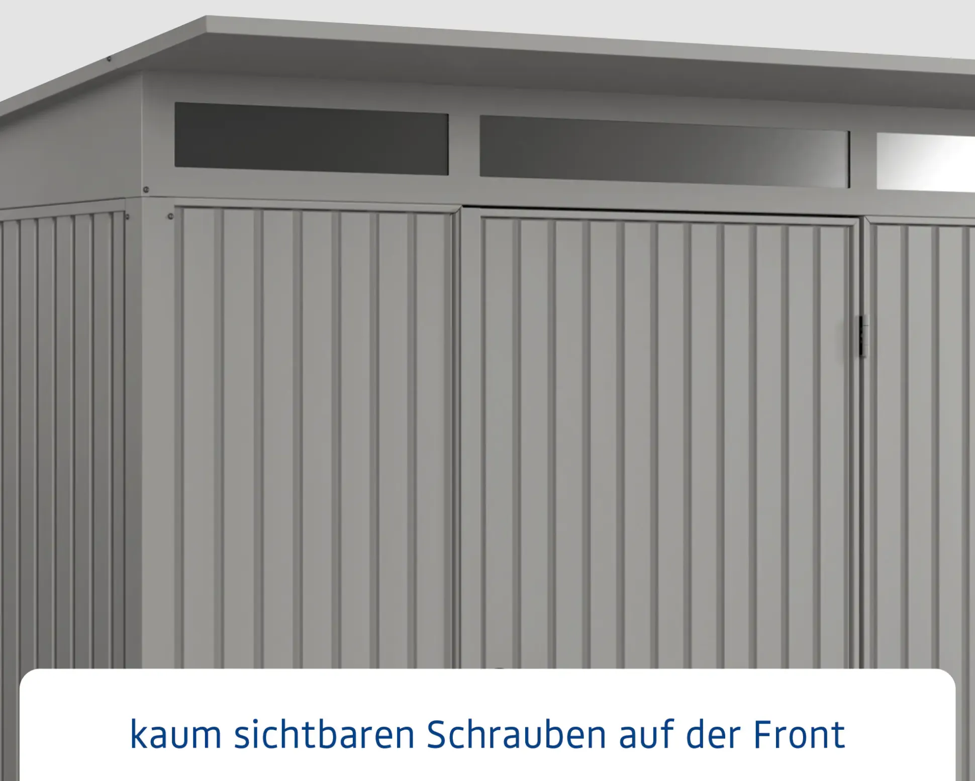 EcoStar Gerätehaus Trend-P Typ 3 graualuminium 312,7 x 283,4 x 232,3 cm