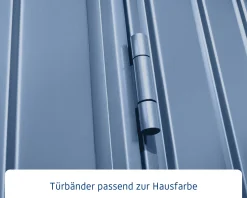 EcoStar Gerätehaus Trend-P Typ 3 312,7 x 283,4 x 232,3 cm taubenblau