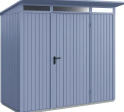 EcoStar Gerätehaus Trend-P Typ 1 taubenblau 247,9 x 153 x 228,6 cm