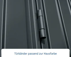 EcoStar Gerätehaus Trend-P Typ 2 anthrazitgrau 247,9 x 283,4 x 232,3 cm