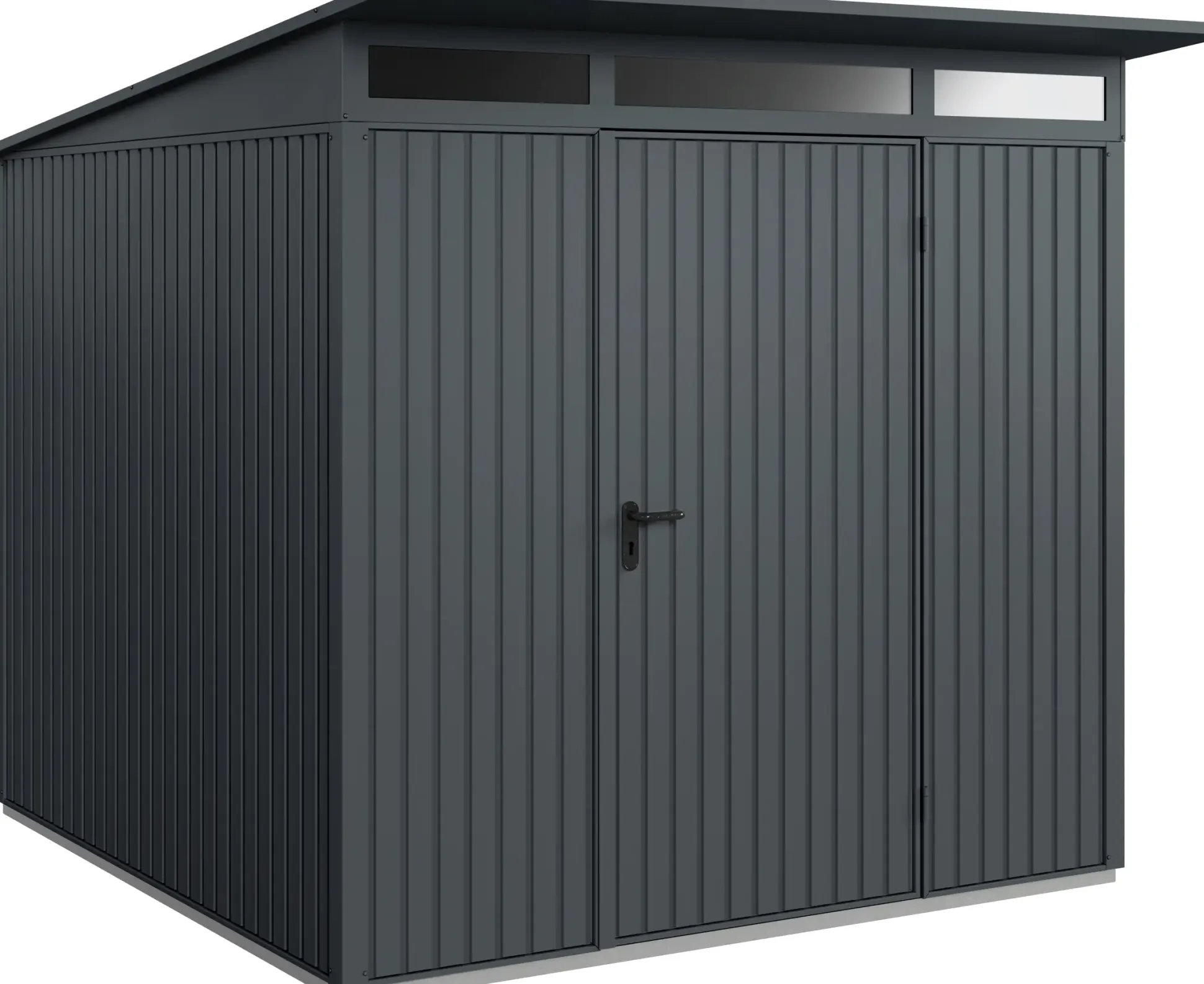 EcoStar Gerätehaus Trend-P Typ 2 anthrazitgrau 247,9 x 283,4 x 232,3 cm