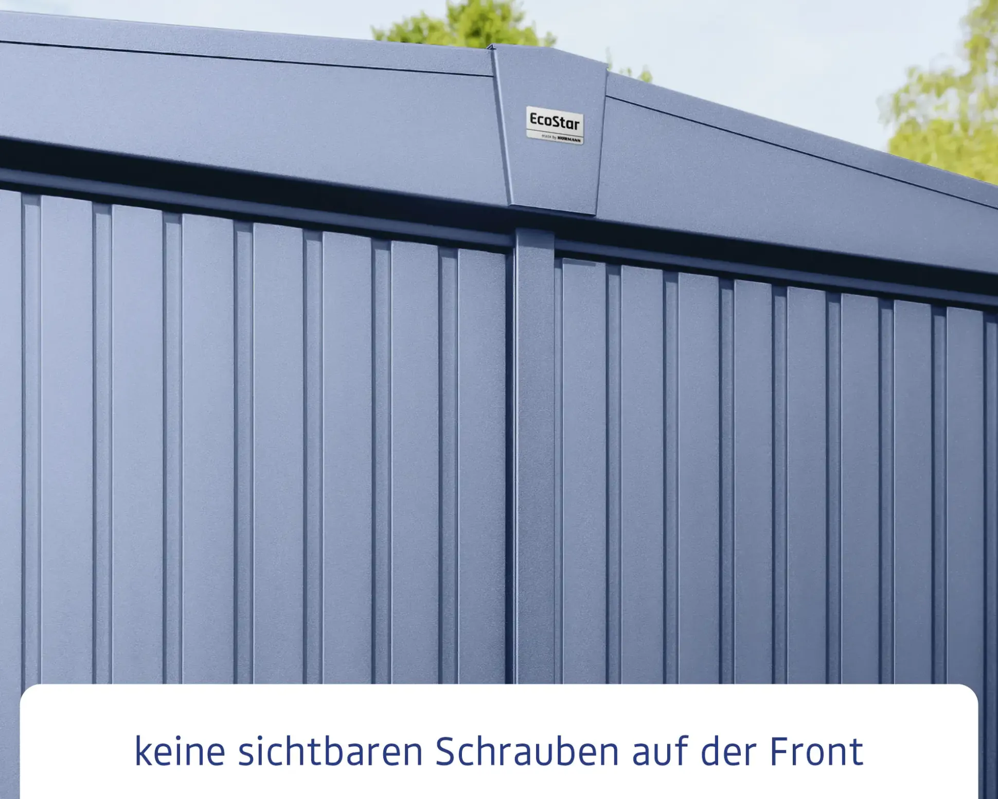 EcoStar Gerätehaus Trend-S Typ 3 323,6 x 247,7 x 219,4 cm taubenblau
