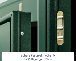 EcoStar Gerätehaus Trend-S Typ 2 258,8 x 247,7 x 216 cm moosgrün