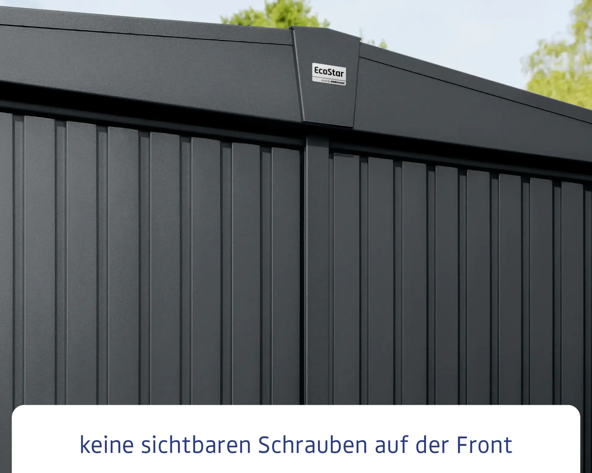 EcoStar Gerätehaus Trend-S Typ 2 258,8 x 247,7 x 216 cm anthrazitgrau
