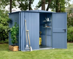 EcoStar Gerätehaus Trend-S Typ 2 258,8 x 247,7 x 216 cm taubenblau