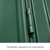 EcoStar Gerätehaus Trend-S Typ 2 258,8 x 247,7 x 216 cm moosgrün