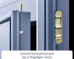 EcoStar Gerätehaus Trend-S Typ 2 258,8 x 247,7 x 216 cm taubenblau