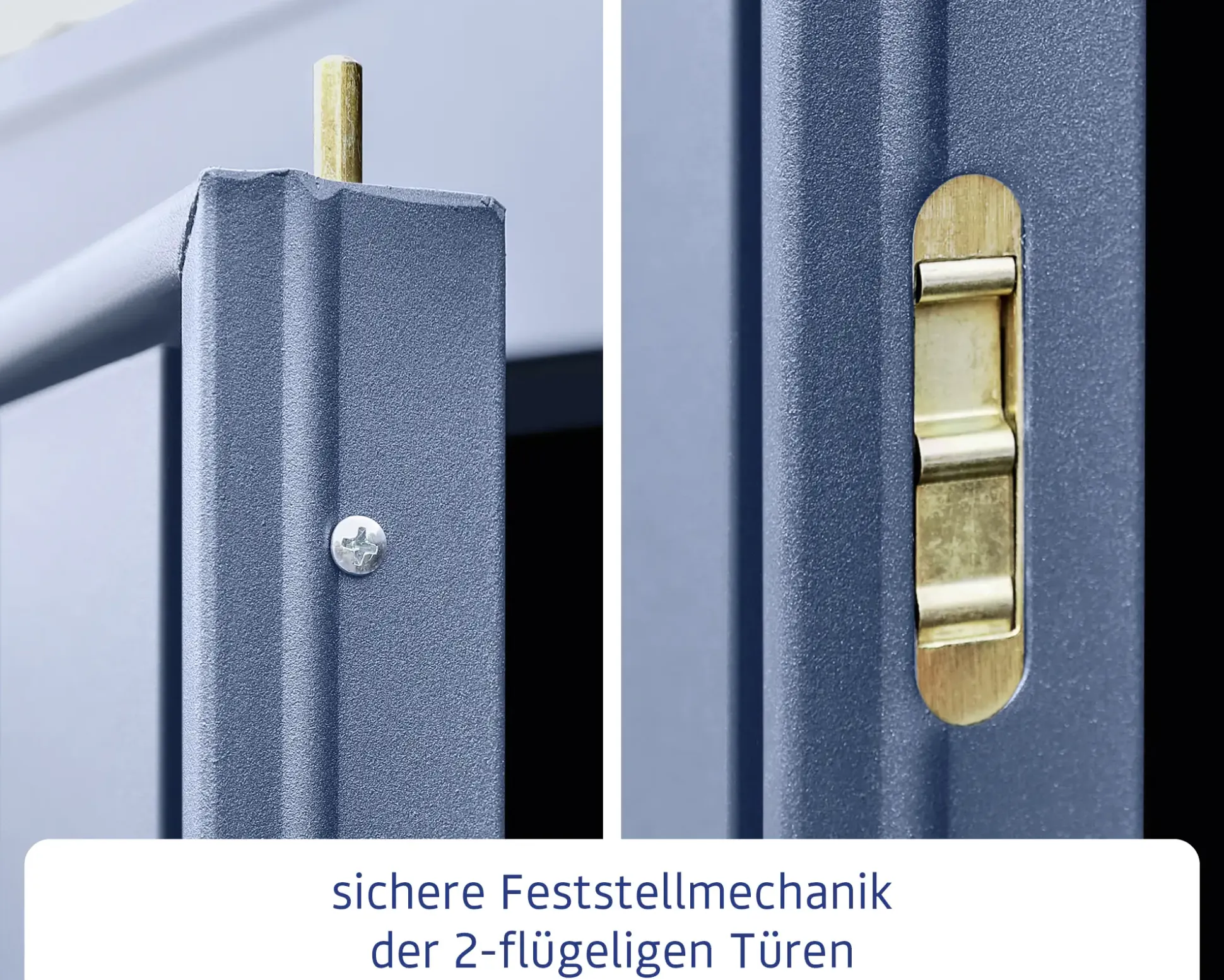 EcoStar Gerätehaus Trend-S Typ 2 258,8 x 247,7 x 216 cm taubenblau