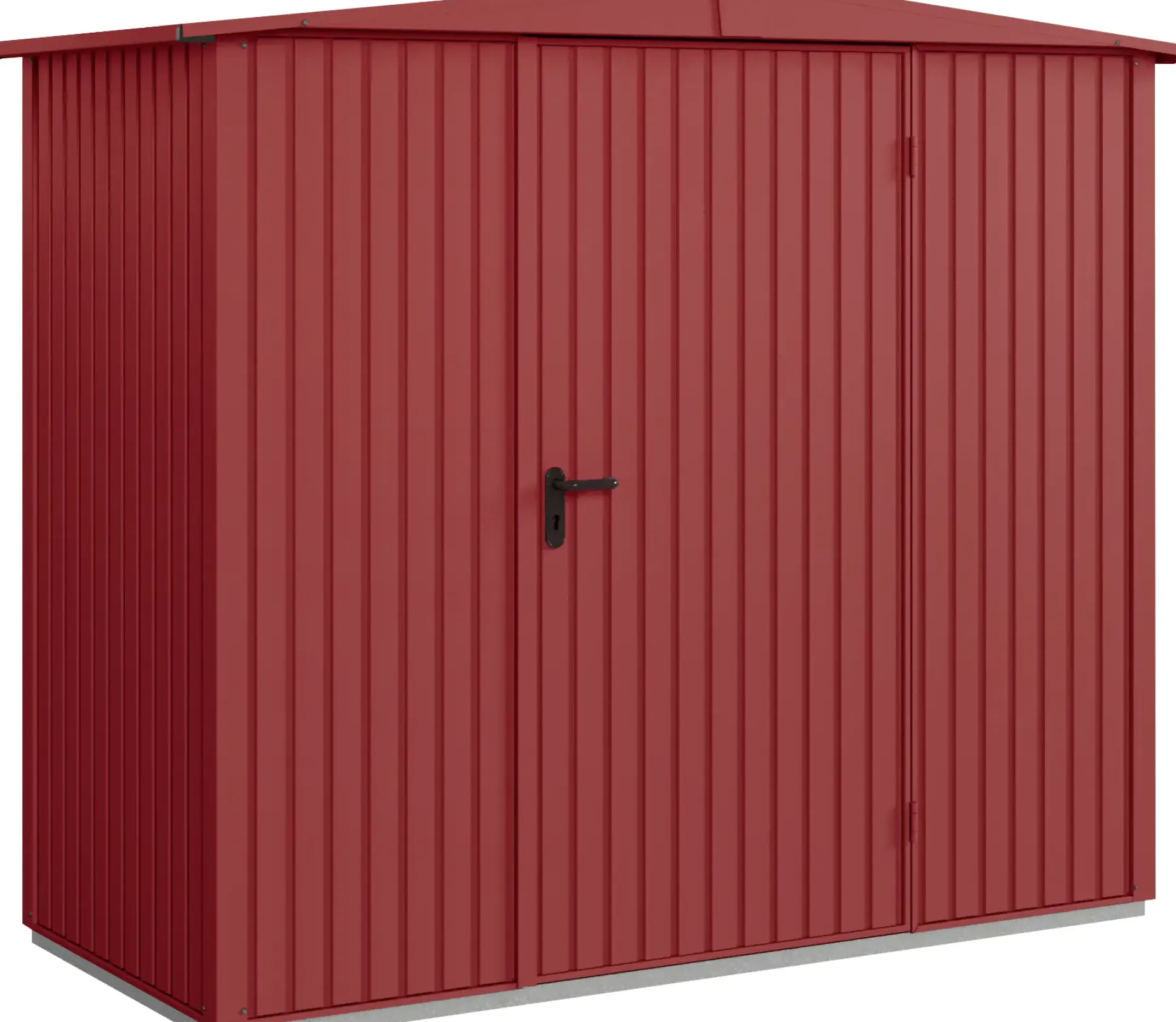 Ecostar Gerätehaus Trend-S Typ 1 258,8 x 121,3 x 216 cm purpurrot