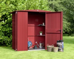 Ecostar Gerätehaus Trend-S Typ 1 258,8 x 121,3 x 216 cm purpurrot