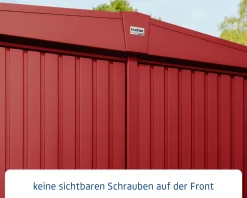 EcoStar Gerätehaus Trend-S Typ 3 purpurrot 323,6 x 247,7 x 219,4 cm