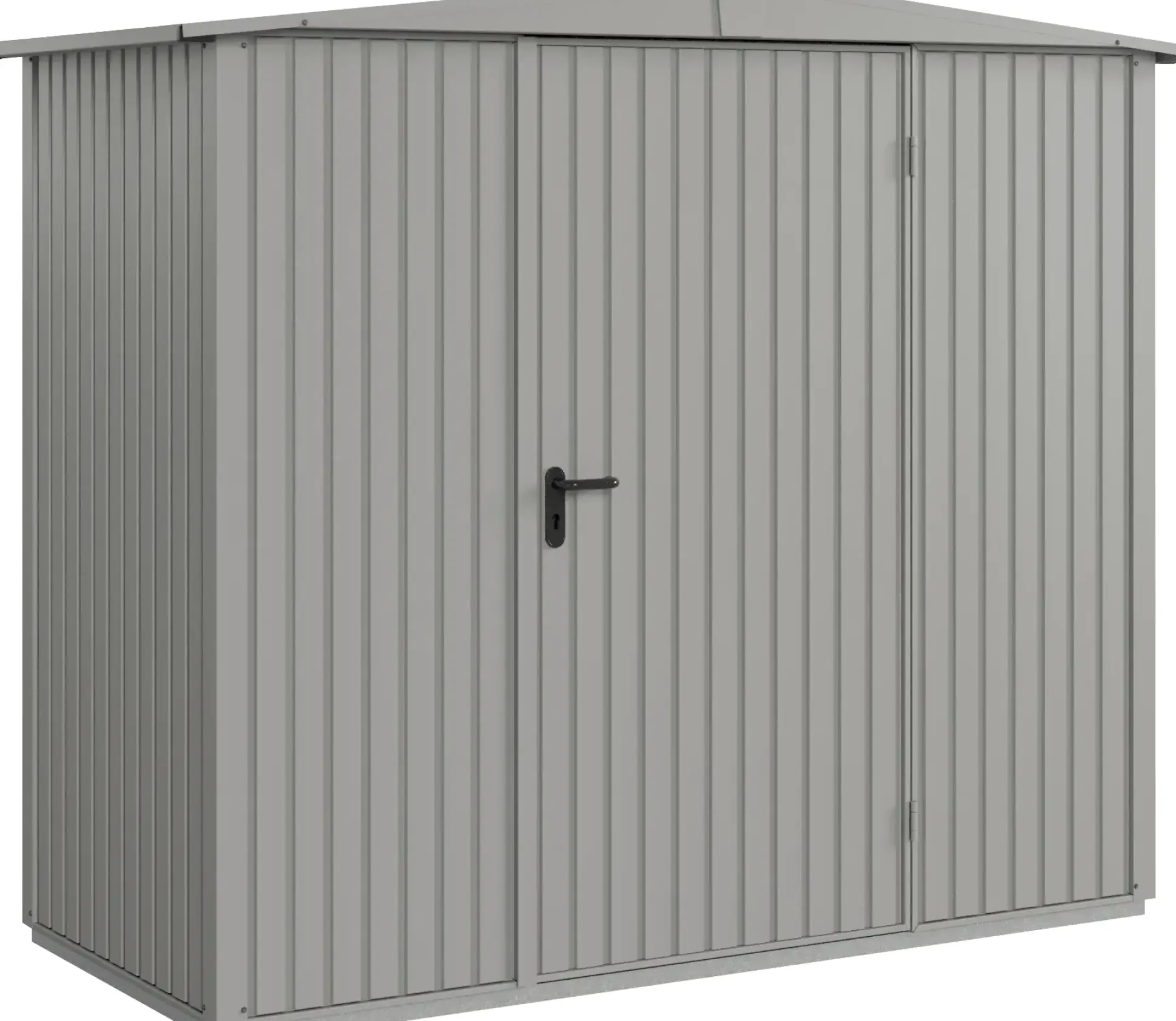 EcoStar Gerätehaus Trend-S Typ 1 258,8 x 121,3 x 216 cm graualuminium
