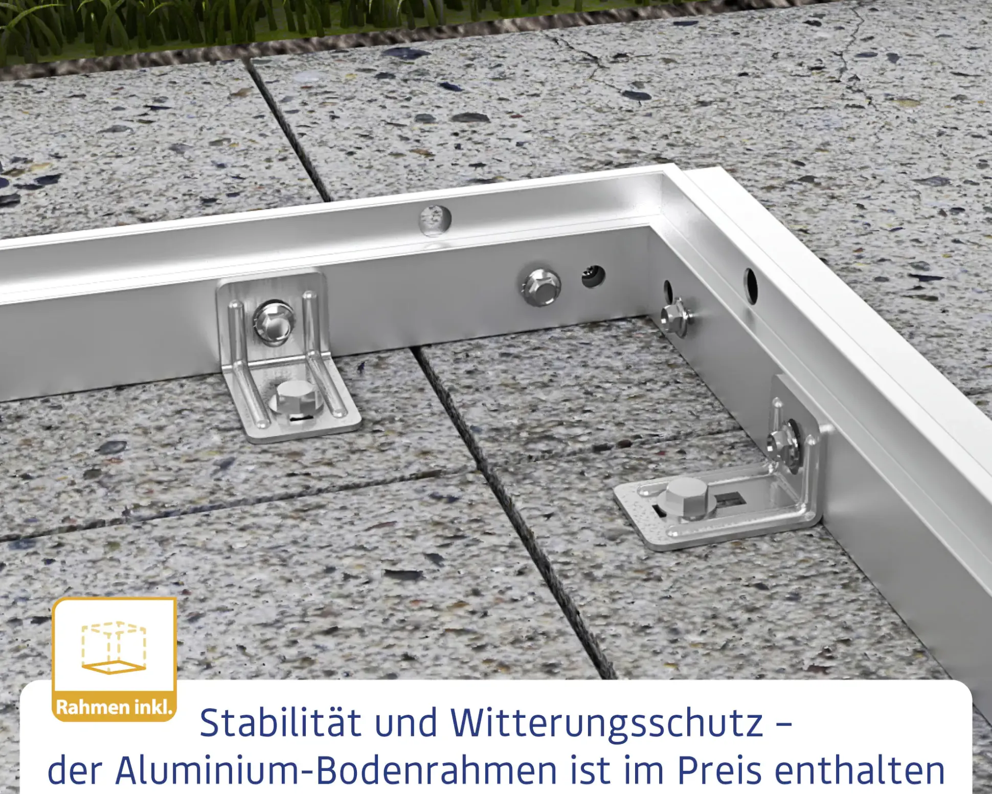 EcoStar Gerätehaus Trend-S Typ 1 258,8 x 121,3 x 216 cm graualuminium