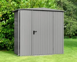 EcoStar Gerätehaus Trend-S Typ 1 258,8 x 121,3 x 216 cm graualuminium