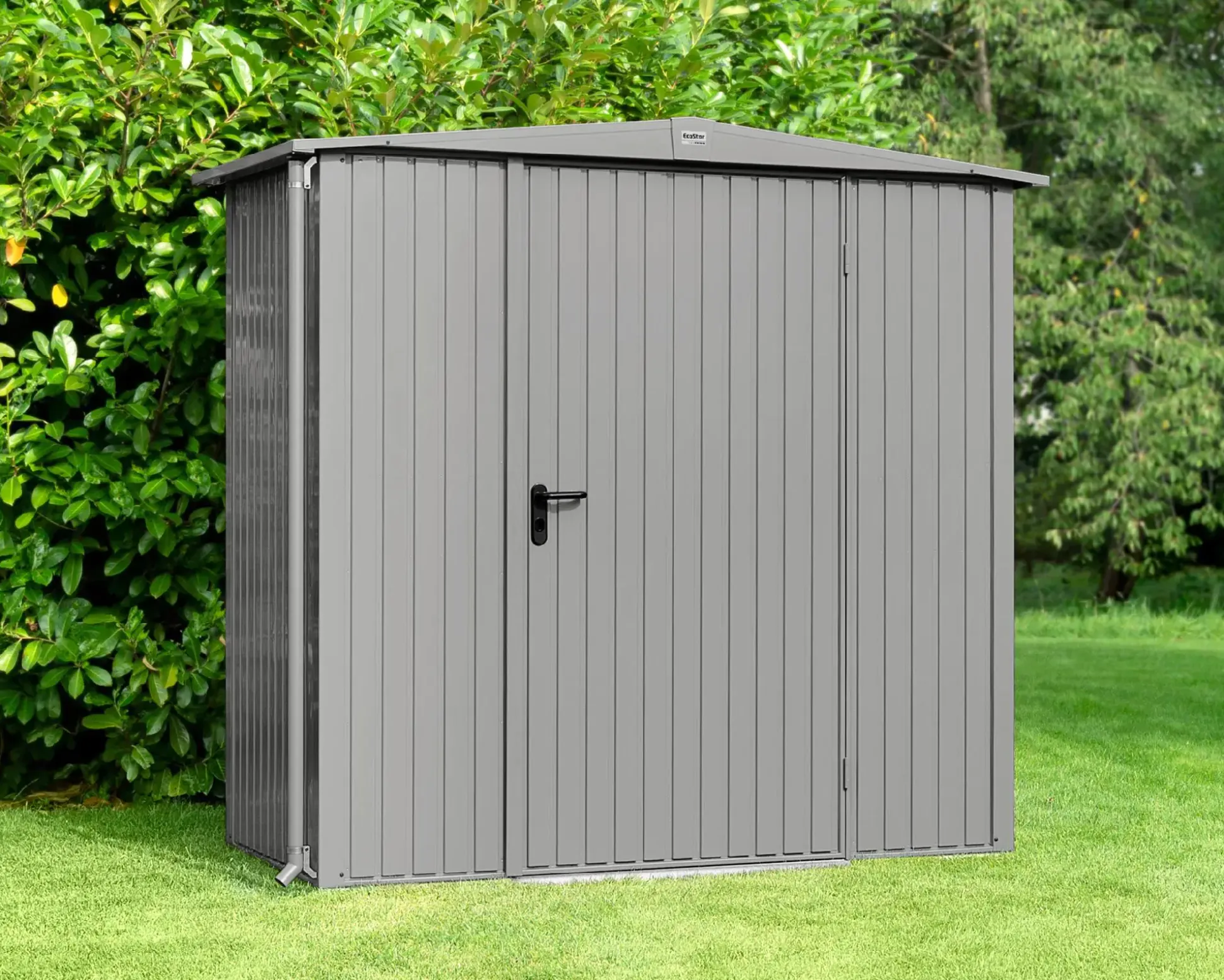 EcoStar Gerätehaus Trend-S Typ 1 258,8 x 121,3 x 216 cm graualuminium