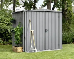 EcoStar Gerätehaus Trend-S Typ 2 258,8 x 247,7 x 216 cm graualuminium