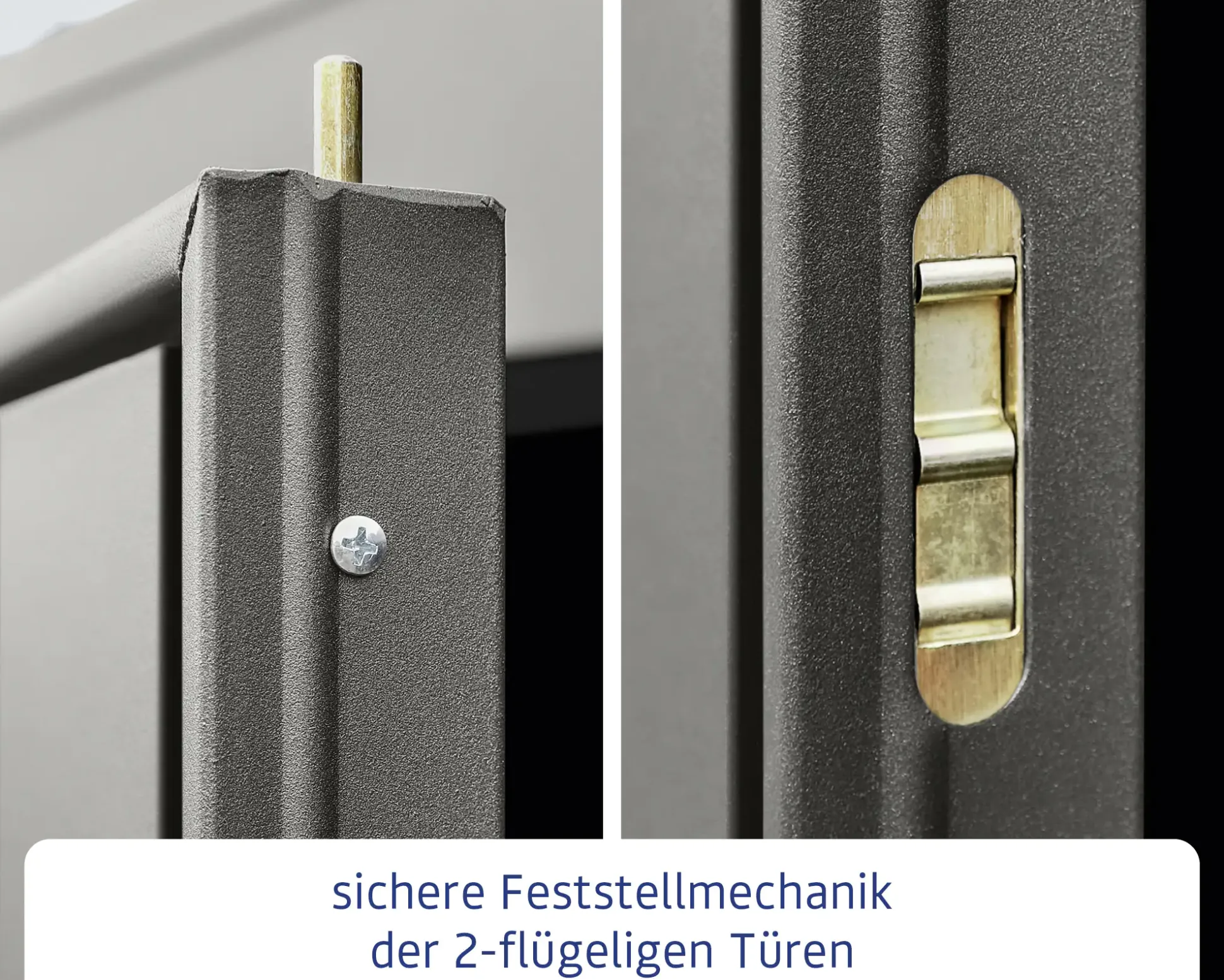 EcoStar Gerätehaus Trend-S Typ 2 258,8 x 247,7 x 216 cm graualuminium