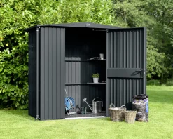 EcoStar Gerätehaus Trend-S Typ 1 258,8 x 121,3 x 216 cm anthrazitgrau