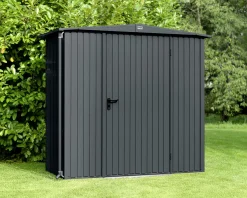 EcoStar Gerätehaus Trend-S Typ 1 258,8 x 121,3 x 216 cm anthrazitgrau