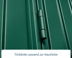 EcoStar Gerätehaus Trend-S Typ 3 323,6 x 247,7 x 219,4 cm moosgrün