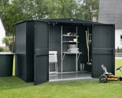 EcoStar Gerätehaus Trend-S Typ 3 323,6 x 247,7 x 219,4 cm anthrazitgrau
