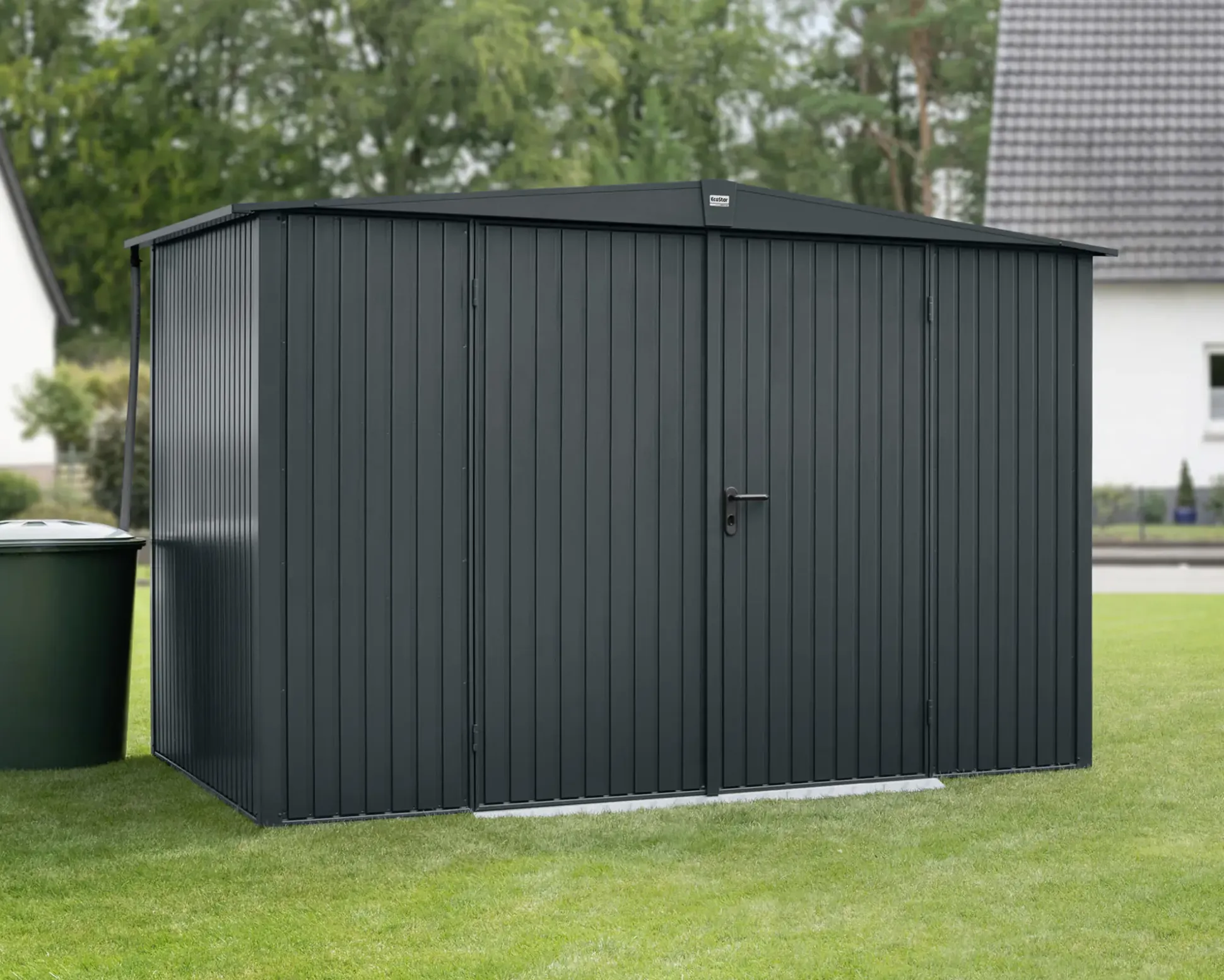 EcoStar Gerätehaus Trend-S Typ 3 323,6 x 247,7 x 219,4 cm anthrazitgrau