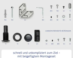 Ecostar Kaminholzregal Elegant-V Typ 1, moosgrün, mit Verstrebung