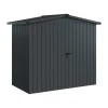 EcoStar Metallgerätehaus Euroline ESD3 anthrazit 214 x 118 cm 2-flg.