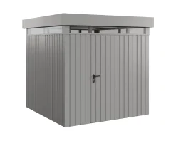 EcoStar Metallgerätehaus Euroline EFD5 LB graualuminium 214 x 214 cm