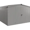 EcoStar Metallgerätehaus Euroline ESD14 aluminiumgrau 310 x 310 cm 2-flg.