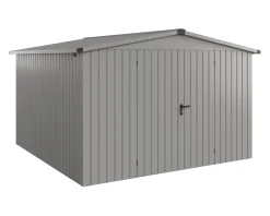 EcoStar Metallgerätehaus Euroline ESD14 aluminiumgrau 310 x 310 cm 2-flg.
