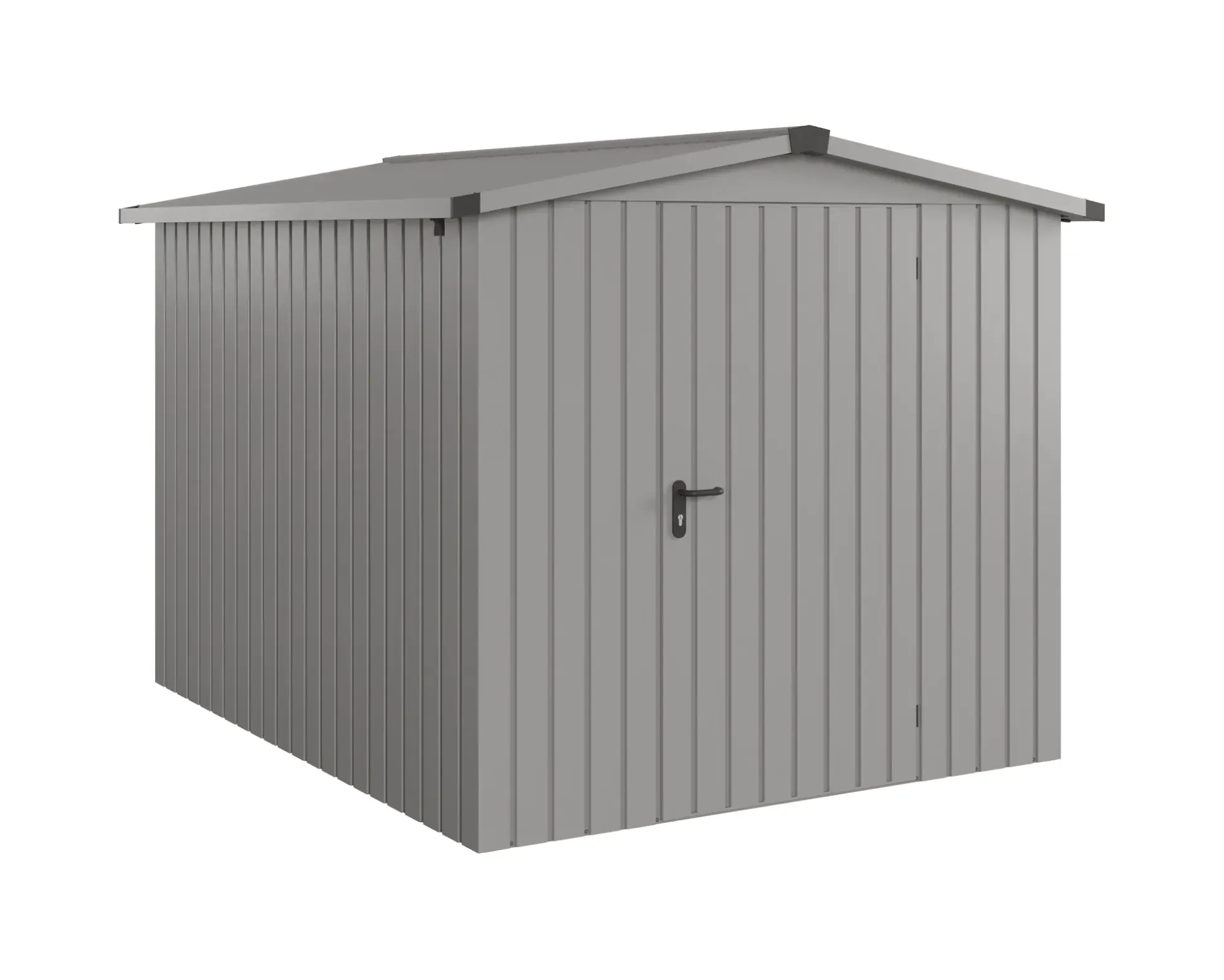 EcoStar Metallgerätehaus Euroline ESD6 graualuminium 214 x 262 cm 1-flg.