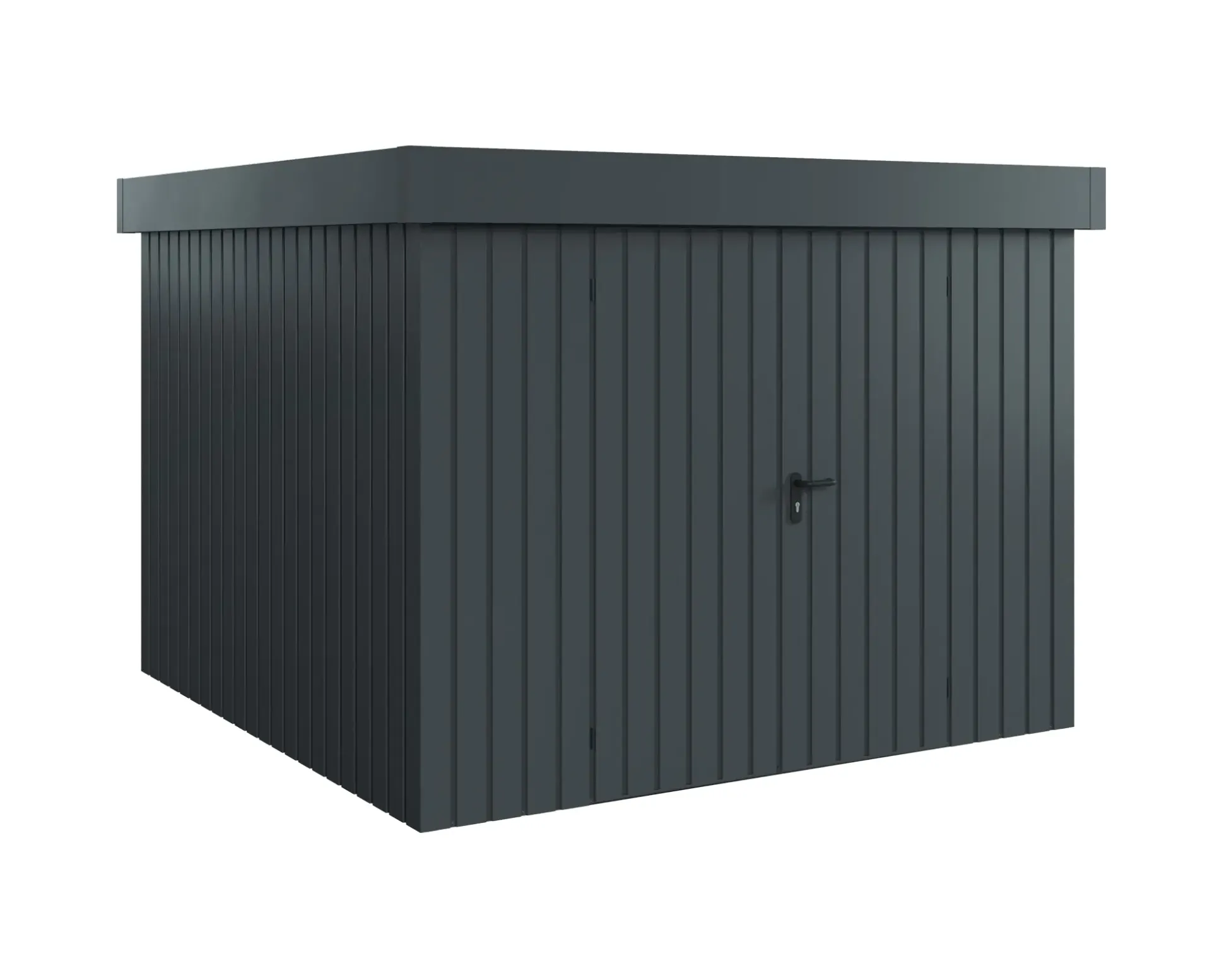 EcoStar Metallgerätehaus Euroline EFD10 anthrazit 262 x 262 cm 2-flg.
